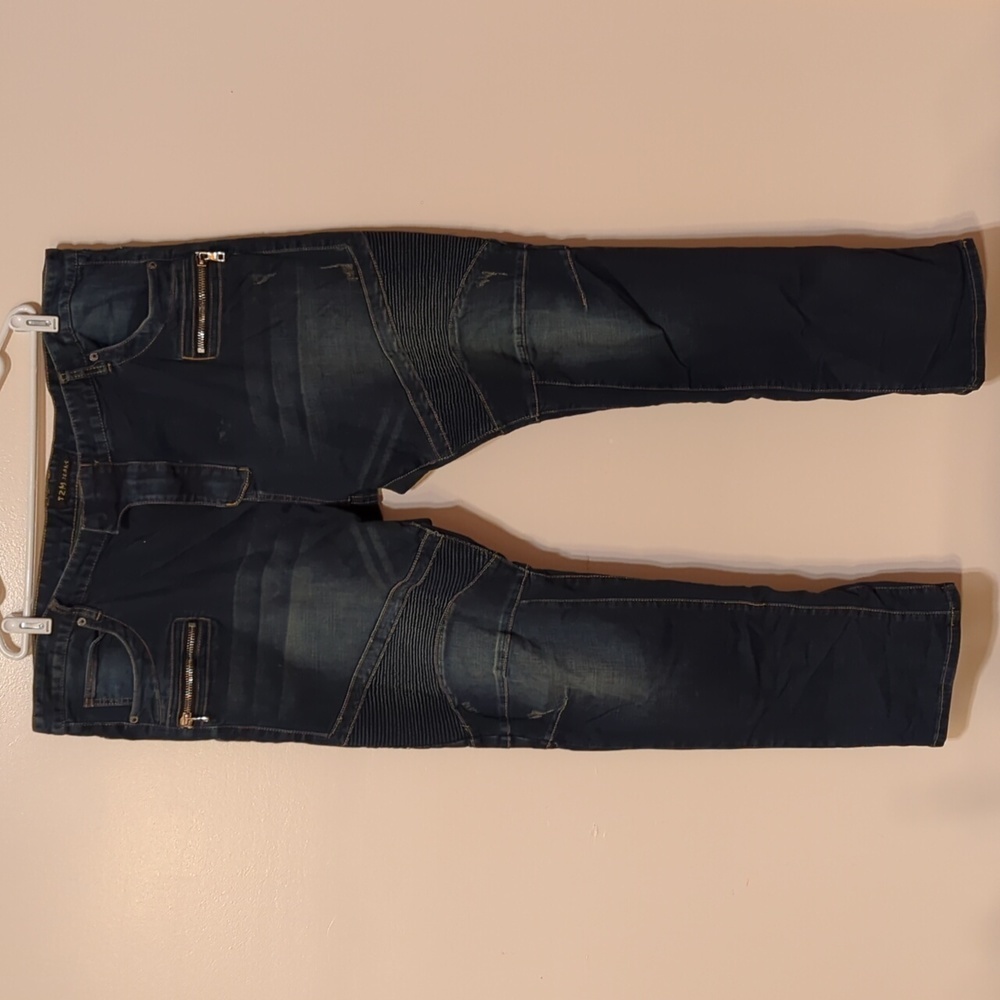 T2M Men's Jeans Denim Biker TtwoM Tami Size 46 - Like NEW - Picture 1 of 6